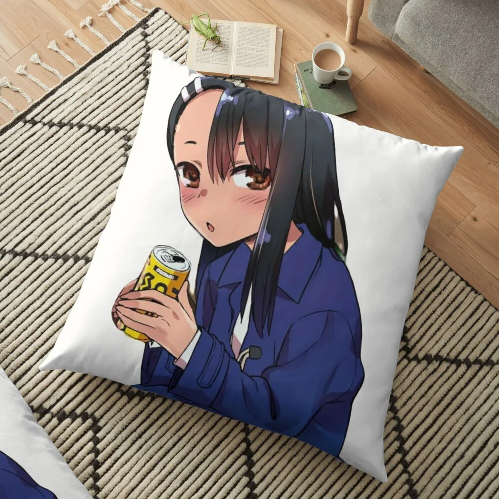 Don't Toy with Me Miss Ijiranaide Nagatoro San Ijiranaide Pattern Pillow Case Decorative Throw Pillow Cushion Cover Home Decor