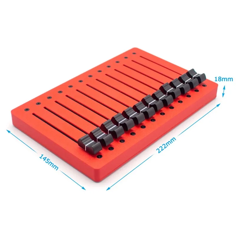 EM-12F 12 Channel Motor Fader MIDI Controller 100mm USB Plug Play Studio DAW Mixing Controller