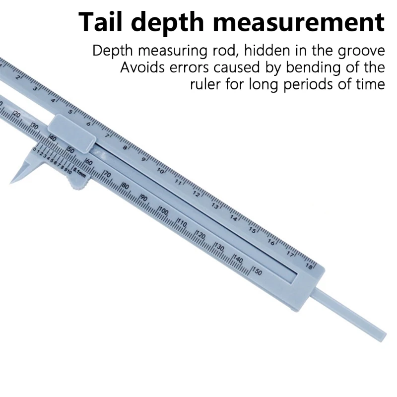 

Plastic Vernier Caliper Double Scale Micrometer for Jewelry Diameter Measurement