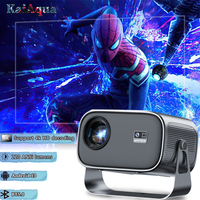 KaiAqua Home Portable Projector 4K 220ANSI Native 1080P AutoFocus Keystone Correction Android13 WIFI6 180DegreHome Cinema Travel