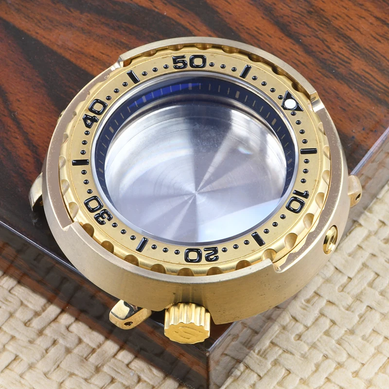 

HEIMDALLR watch case super lume Aluminum bronze Tuna Can diving case fit Seiko mod for NH35A NH36A Automatic Movement Sapphire
