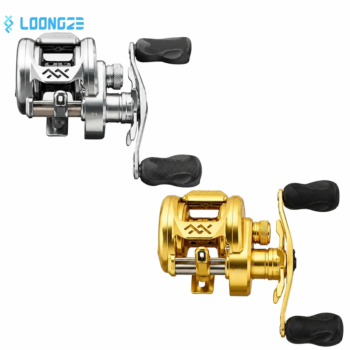 LOONGZE B201MC 175g CNC Machined Aluminum Ultralight Baitcasting Reel Long Casting Large Capacity Fishing Reel
