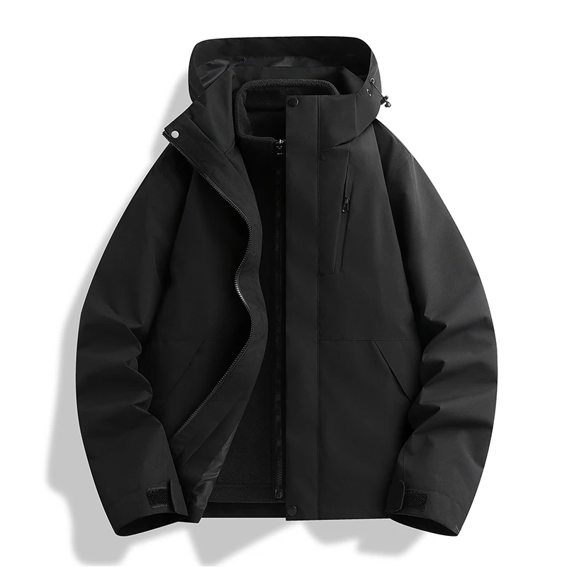 

Мужская ветрозащитная теплая дышащая куртка для спорта на открытом воздухе, модная и модная осенне-зимняя теплая штурмовая куртка