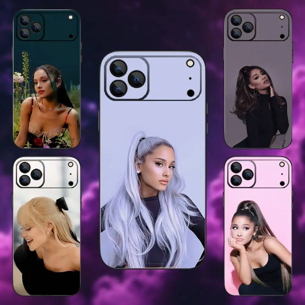 

A-Ariana G-Grande-S Phone Case For iPhone 17,16,15,14,13,12,Pro,Max,Plus,E,SE4,Air,Mini Black Soft Box