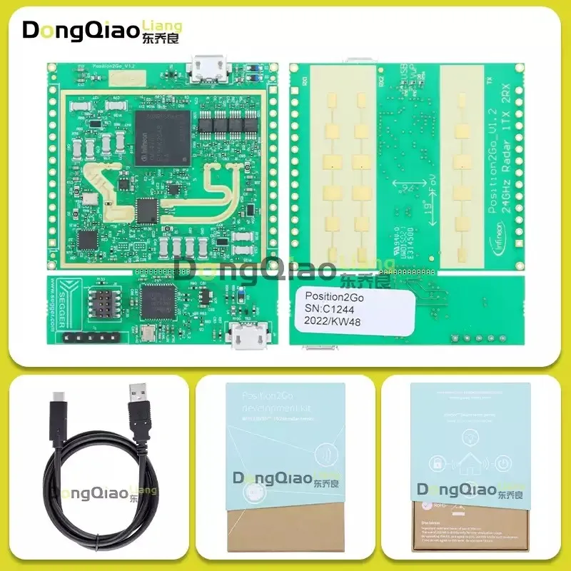 

DEMOPOSITION2GOTOBO1 BGT24MTR12 RF transceiver 24GHz sensor development board