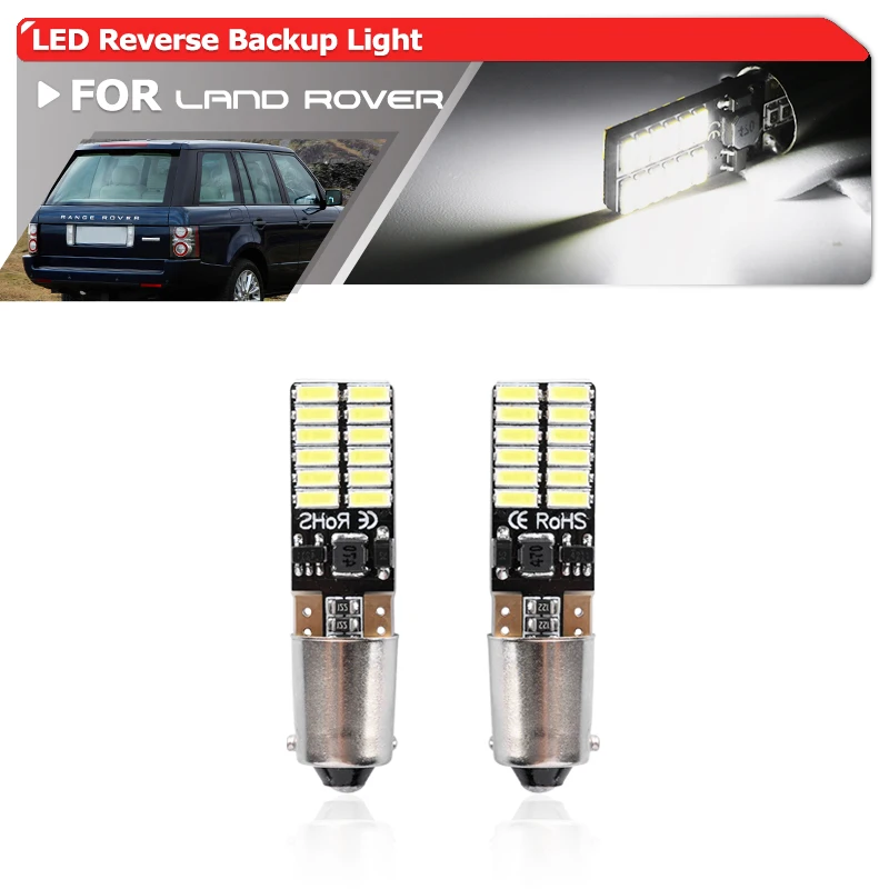 

2PCs For Land Rover Range Rover L322 2002-2012 434 64132 BAX9S H6W Canbus Led Backup Light Bulb Reverse Lamp No Hyper Flash