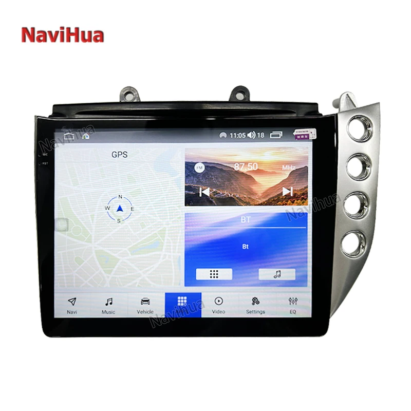 

Navihua 9-дюймовый сенсорный экран автомобиля стерео с Android 12 IPS экран CarPlay и GPS 4G RAM для Maserati GT 2007-2017