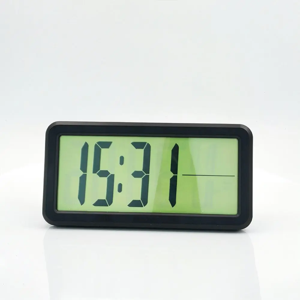 Digital Clock Hygrometer LED Display Magnetic Absorption Desk Wall Mount Minimalist Home Office Accessory