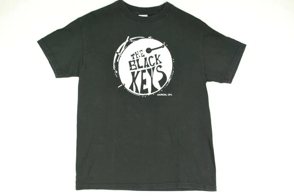 The Black Keys 2004 Concert Tour Black All Size Tee Shirt