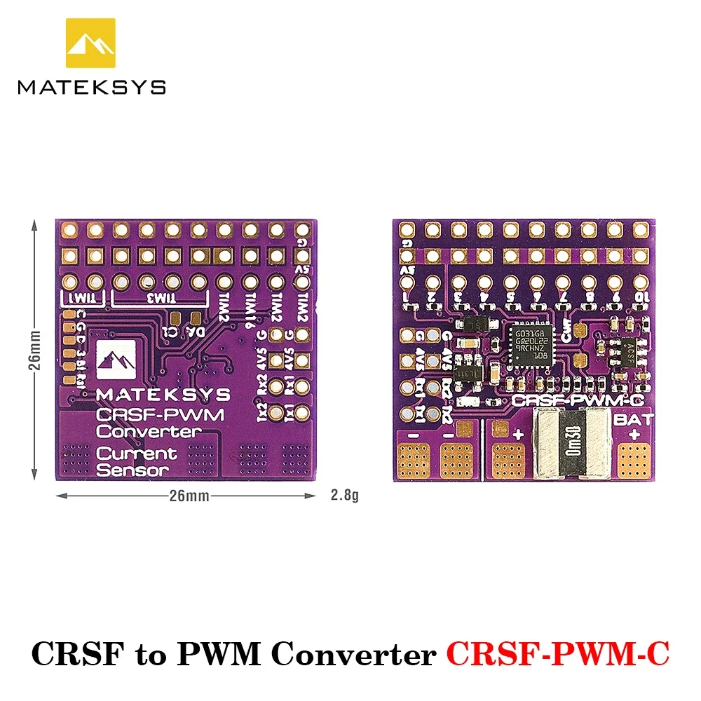 MATEKSYS convertitore da CRSF a PWM CRSF-PWM-B CRSF-PWM-6 CRSF-PWM-C per parti fai da te TBS Crossfire Nano RX SE