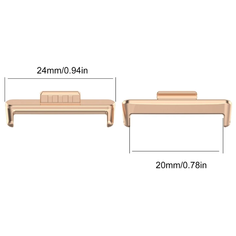 อะแดปเตอร์เชื่อมต่อสายนาฬิกา2ชิ้นข้อต่อโลหะสำหรับเปลี่ยนสำหรับนาฬิกา Huawei ขนาดพอดีสร้อยข้อมือ3ชิ้น