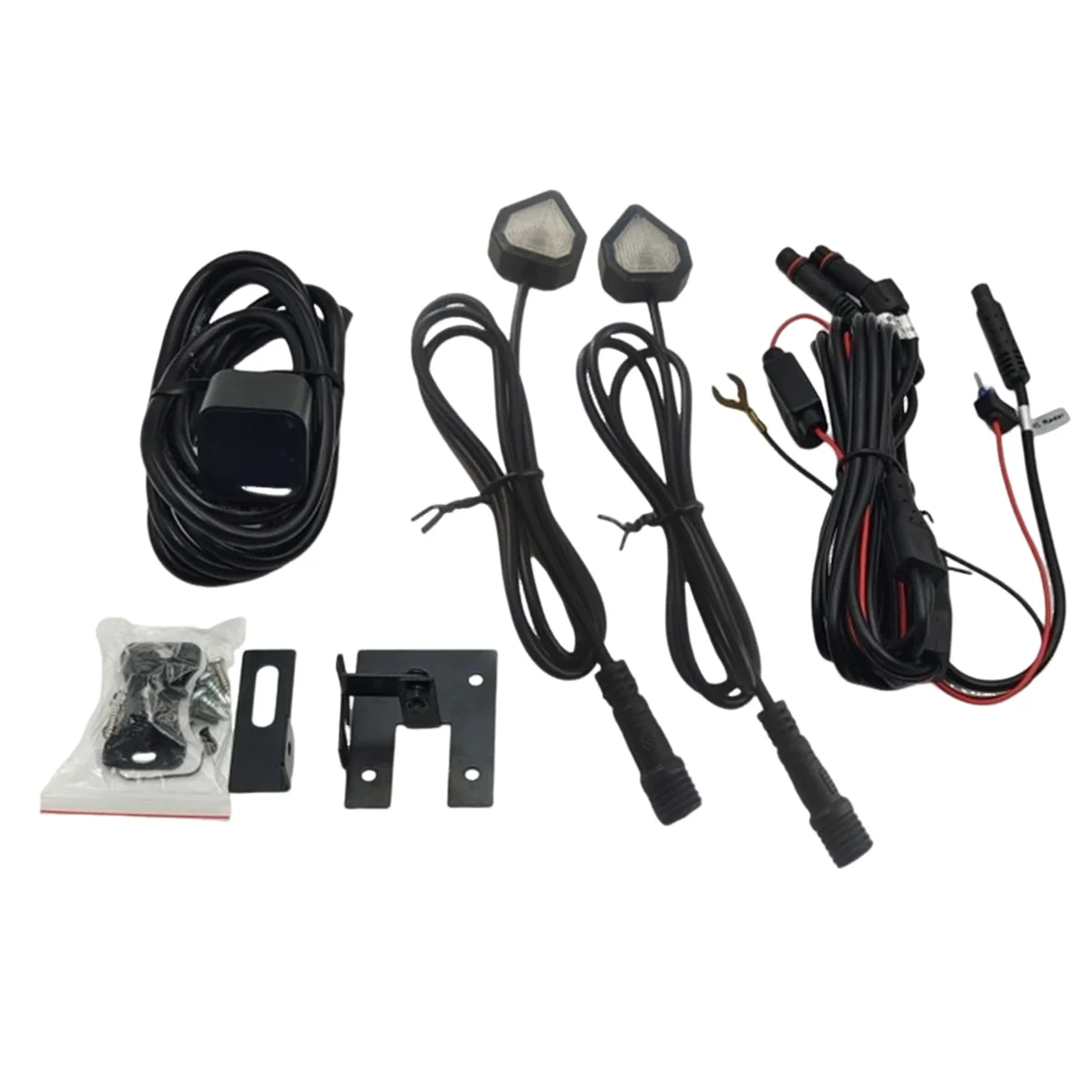 Motorcycle Blind Spot Detection System 77Ghz Millimeter Wave Radar Reversing Sensor Change Safe 50M Range