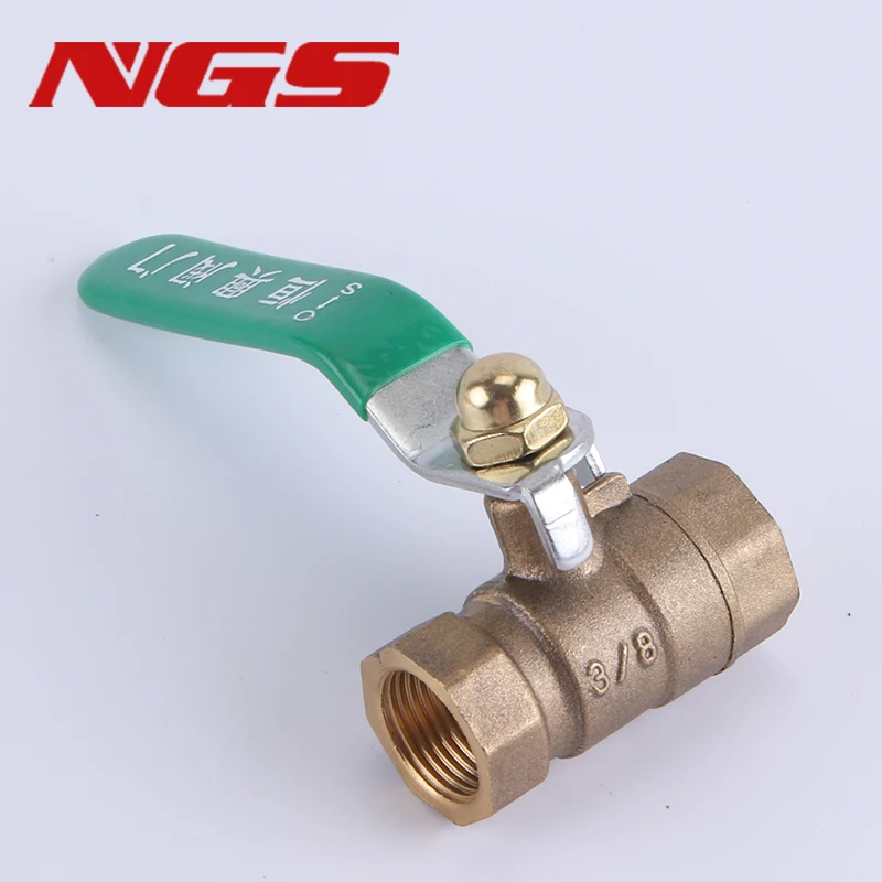 1 Inch Female to Male Thread Brass Water Oil Air Gas Fuel Line Shutoff Green Handle Thicken Ball Valve Pneumatic 1/2 3/4 1/4 3/8