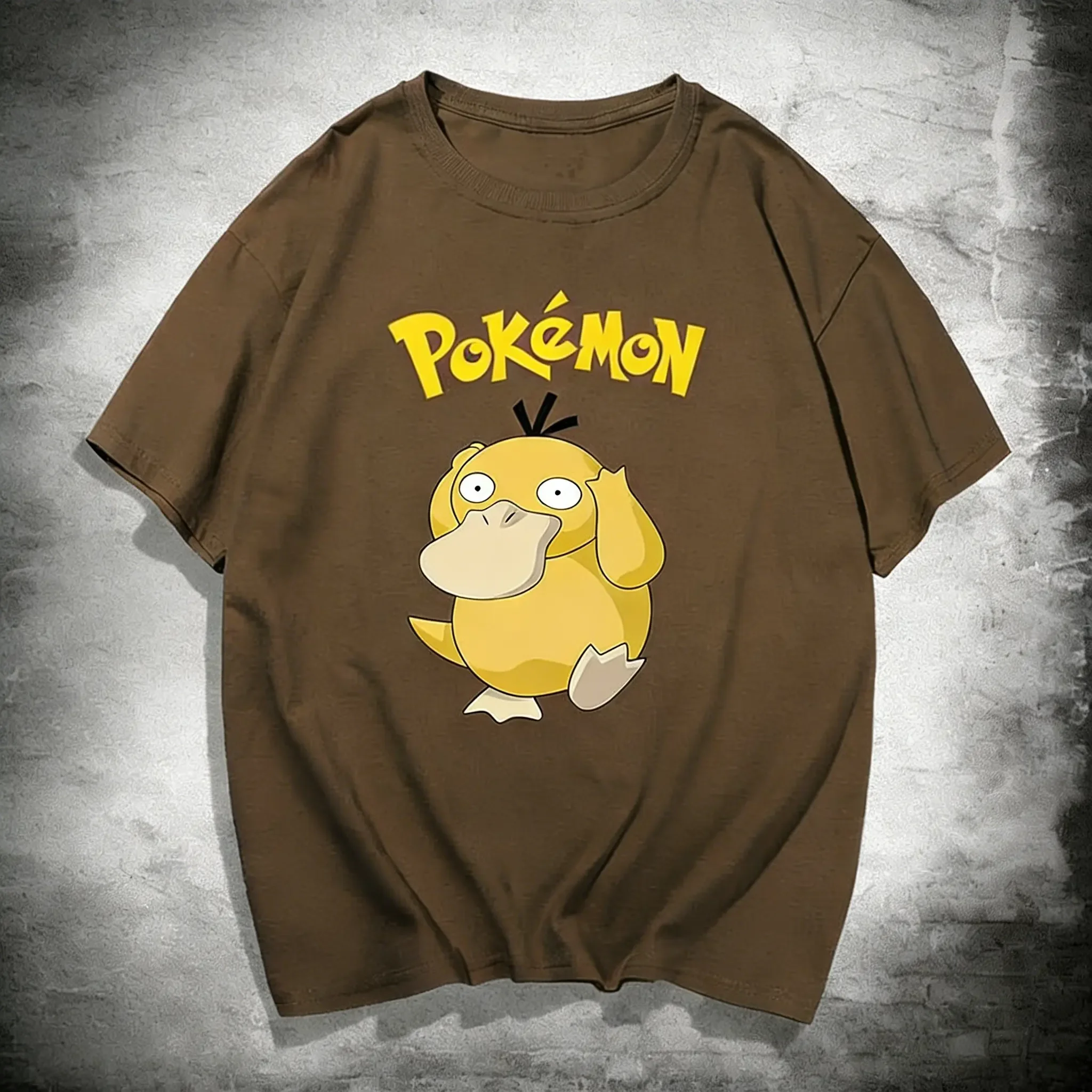Unisex Oversized Pokemon Psyduck T Shirt Man Kids 2026 Summer Y2k Short Sleeve Tee Tops Streetwear Casual Parent-child Clothing view 6