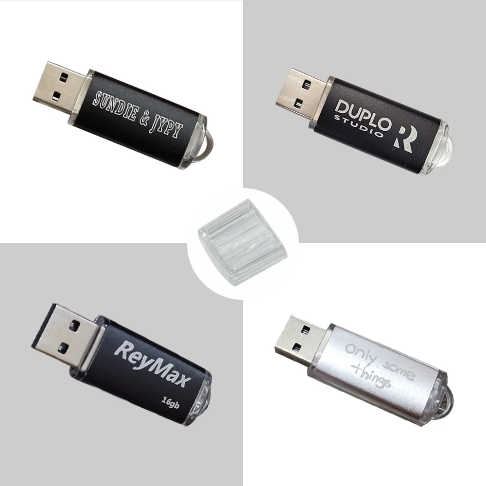 100pcs/lot Custom Logo Real Capacity Metal USB 2.0 Flash Drive Memory Stick Pendrive 8GB 16GB 32GB 64GB Bulk Gifts Storage Disk