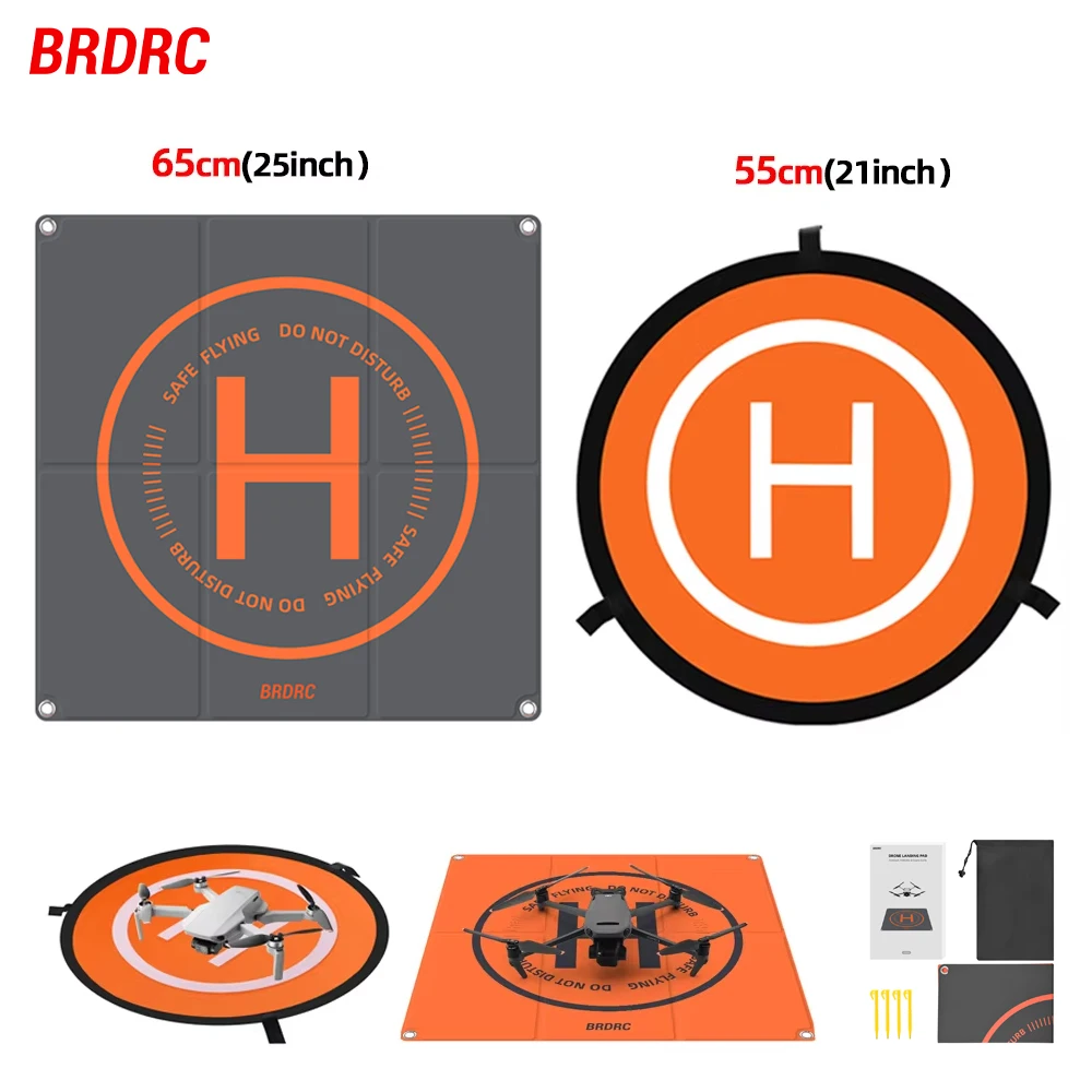 BRDRC Foldable Landing Pads for DJI Air 3S/NEO/Mavic 3 Pro/Mini 3/4K/AVATA 2/FIMI X8 MINI V2 Drone Mat Quadcopters Accessories