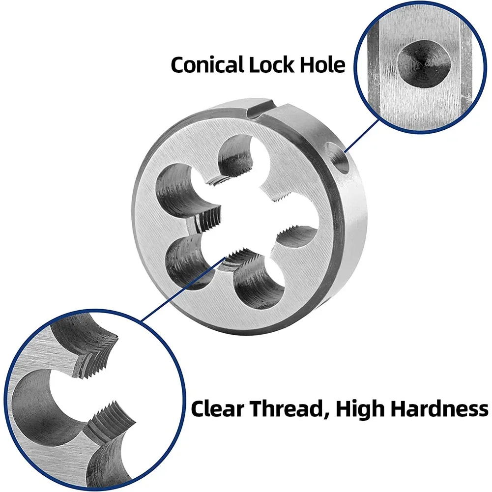 1set HSS 1/2-20 UNF Tap & 1/2-20 UNF Die For Cleaning/rethreading Damaged/clogged Pipe Threads Clockwise Cutting Hand Tools