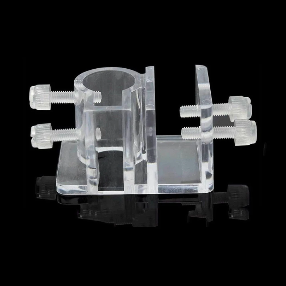 1pc Acrylic Hanger Hose Filtration Mount Aquarium Fixing Clamp Fish Tank Air Tube Holder Clear Water Pipe Clip Pet Supplies