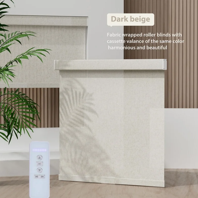 ستائر زيبرا كهربائية قابلة للت - مراجعة Linen Roller Blind وسعره