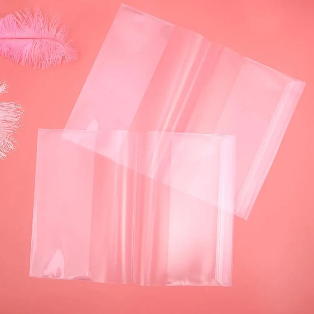 10 أوراق غطاء كتاب حامي مقاوم للماء أغطية بلاستيكية للتلاميذ غلاف الكتاب المدرسي