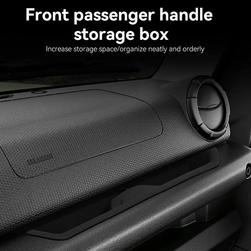 

Silicone Car Passenger Co-pilot Handle Storage Box Anti-slip Organizer Tray For Suzuki Jimny 2024 2025 Auto Interior Accessories