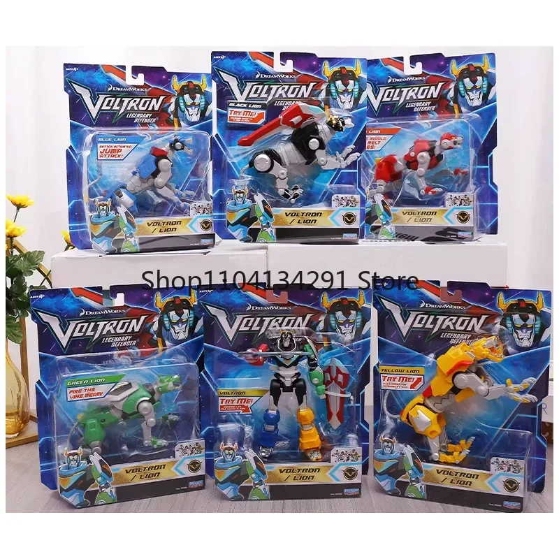 Original VOLTRON Beast King GoLion Lance Deformation Robot Joint Movable Anime Figures 6PCS Collect Model Toys