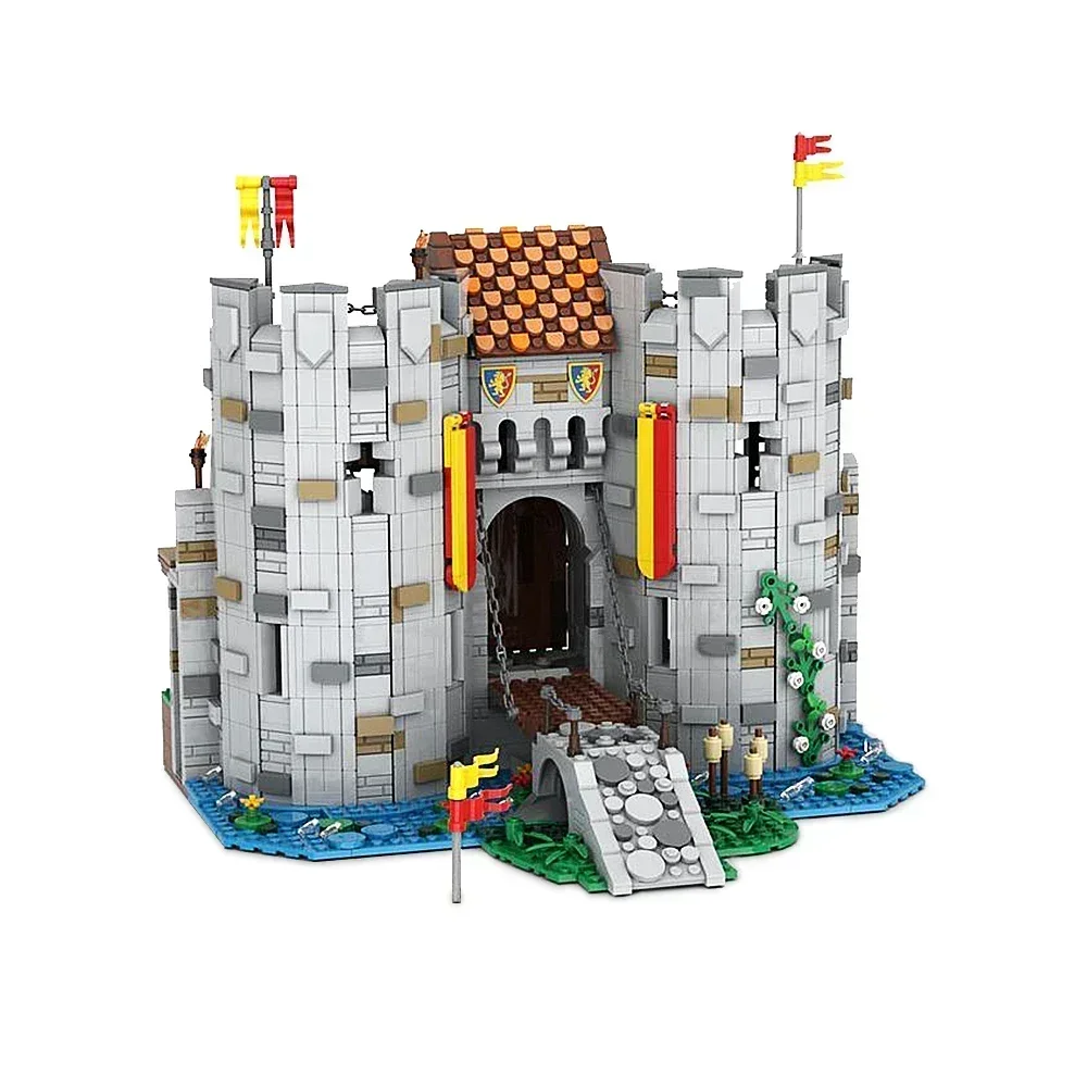 

Gobricks MOC Ворота Br Xoenstein замок Кирпичи Модель Средневековый замок Строительные блоки Креативный дом Архитектура Игрушка в подарок