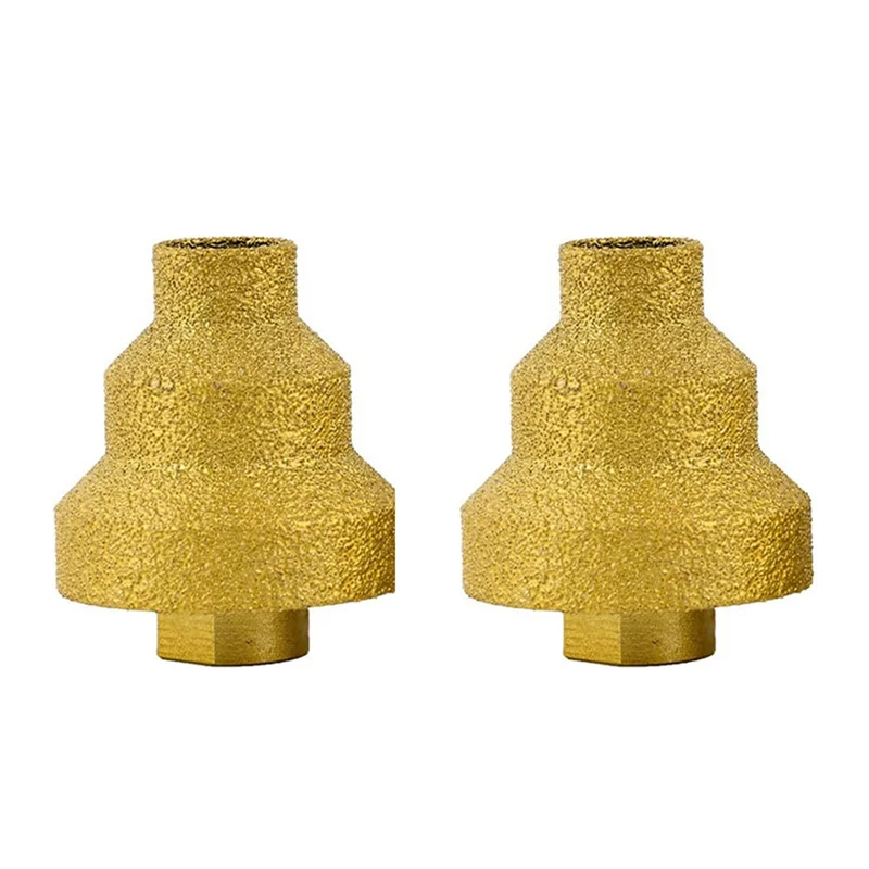 A11I 2Pcs 20-35-50Mm 다이아몬드 챔퍼 드릴 비트 앵글 그라인더 톱 M10 대리석 타일 벽돌 콘크리트 확대 용 나사