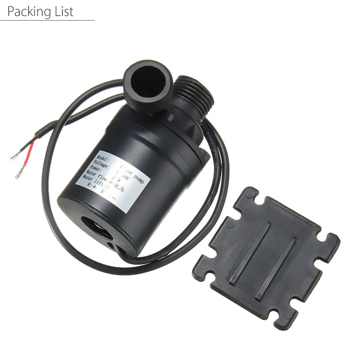 

800L/H 5M Water Pump 24V Solar Brushless Motor Water Circulation Micro Submersibles Water Pump for Pond Aquarium