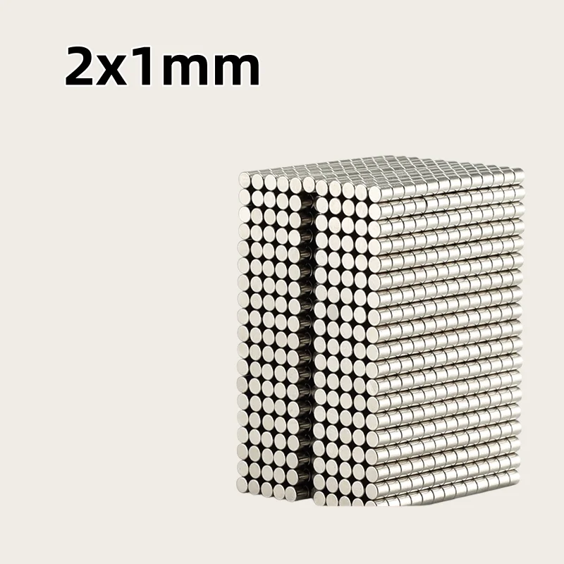 2x1mm Mini Small Round Magnet Powerful Magnetic 2x1mm for Fridge,DIY,Building,Scientific,Craft,Education ,Fast Delivery