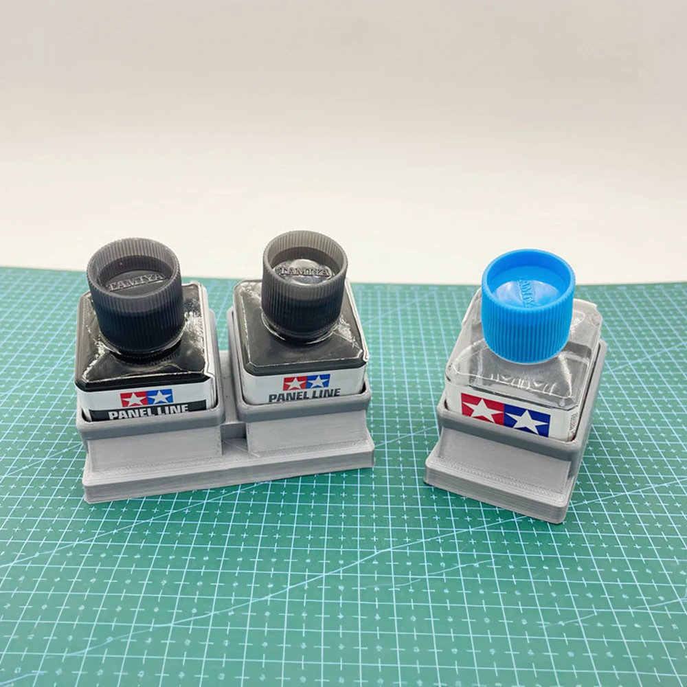 Plastic Cement Glue Pot Bottle 40ml Holder Extra Thin Model Kit Organizer Panel Line Bottle Stand Paint & Glue Stand Rack