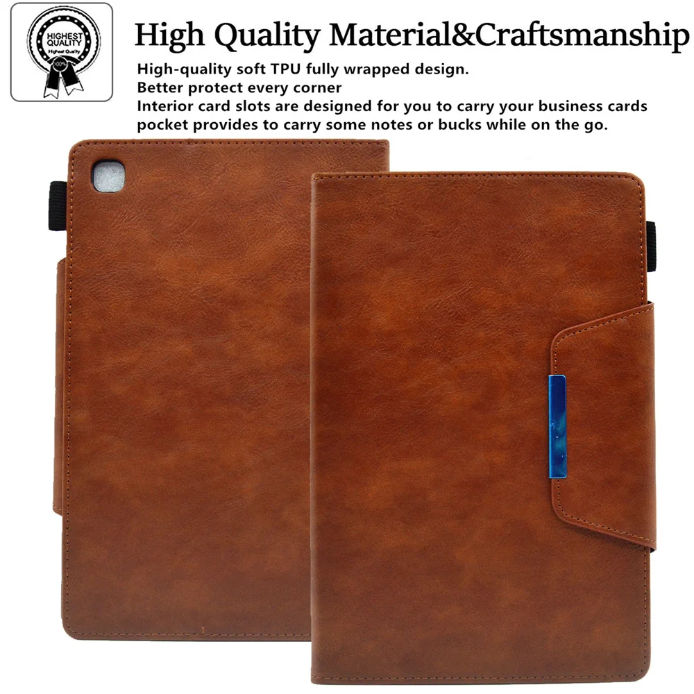 

For Samsung Galaxy Tab A7 Case10.5inch 2020/2022 Model SM-T500/T505 PU leather Cover Auto-sleep and Wake Up Function Tablet Case