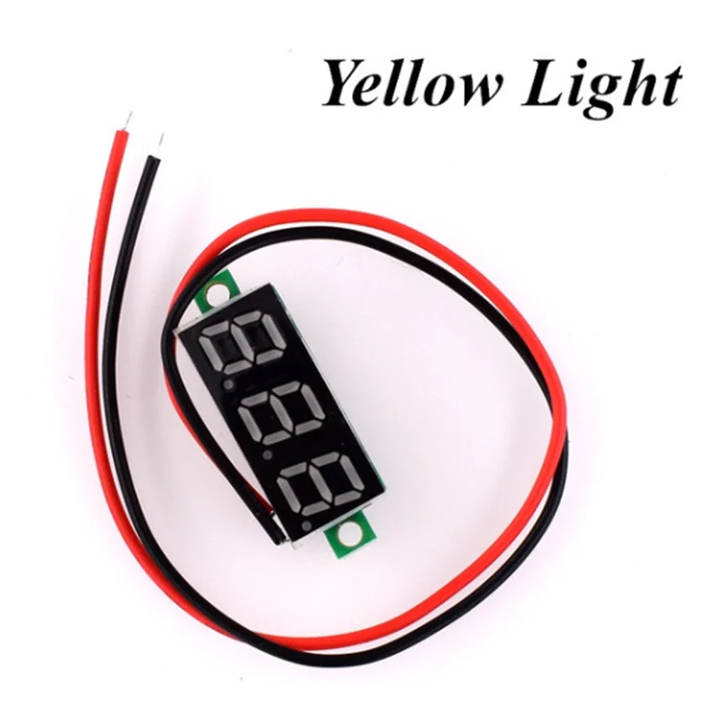 0.28 Inch Ultra-small Digital DC LCD LED Voltmeter Head Digital Display Adjustable Two-wire DC2.5-30V Reverse Relay Protection