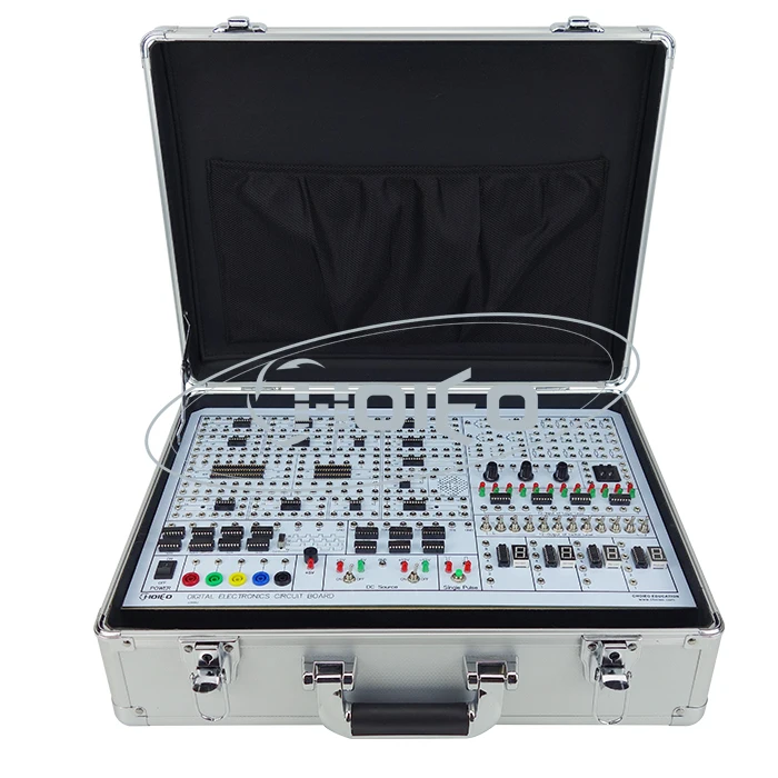 Aluminum Portable Digital Electronic Circuit Training Kit ISO9001:2015 Certified 1 Year Warranty AC Educational