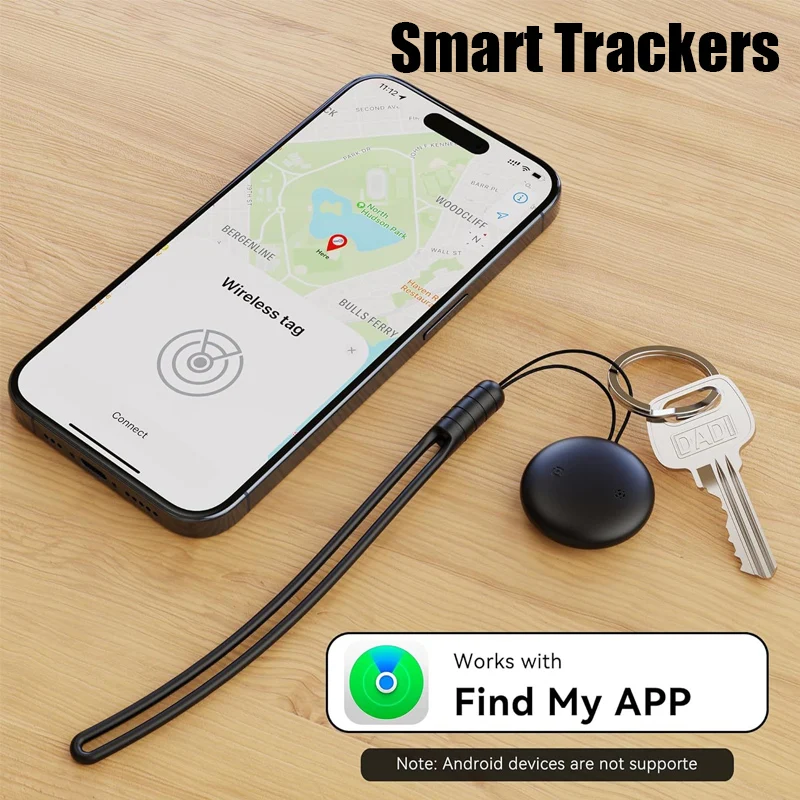 Smart Bluetooth GPS Tracker Work with Find My APP ITag Anti Lost Reminder Device Tracking Locator For Cars Keys Pets Bags Finder