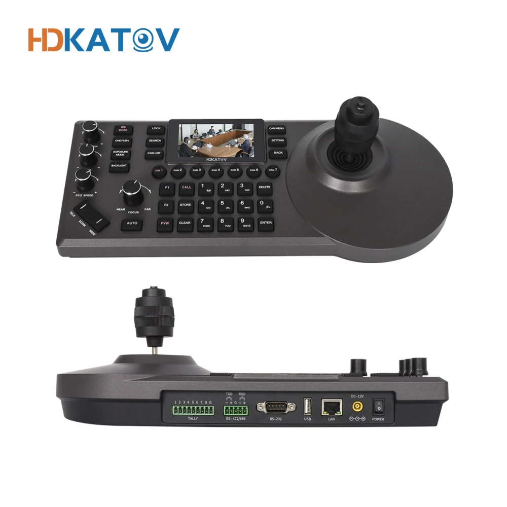 HDKATOV tv studio equipment broadcast camera controller 4D usb joystick IP ptz controller joystick