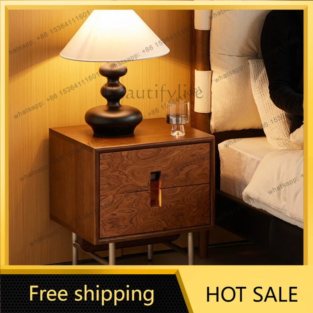 LD antique home bedroom tree tumor skin old money wind small intelligent storage cabinet rack