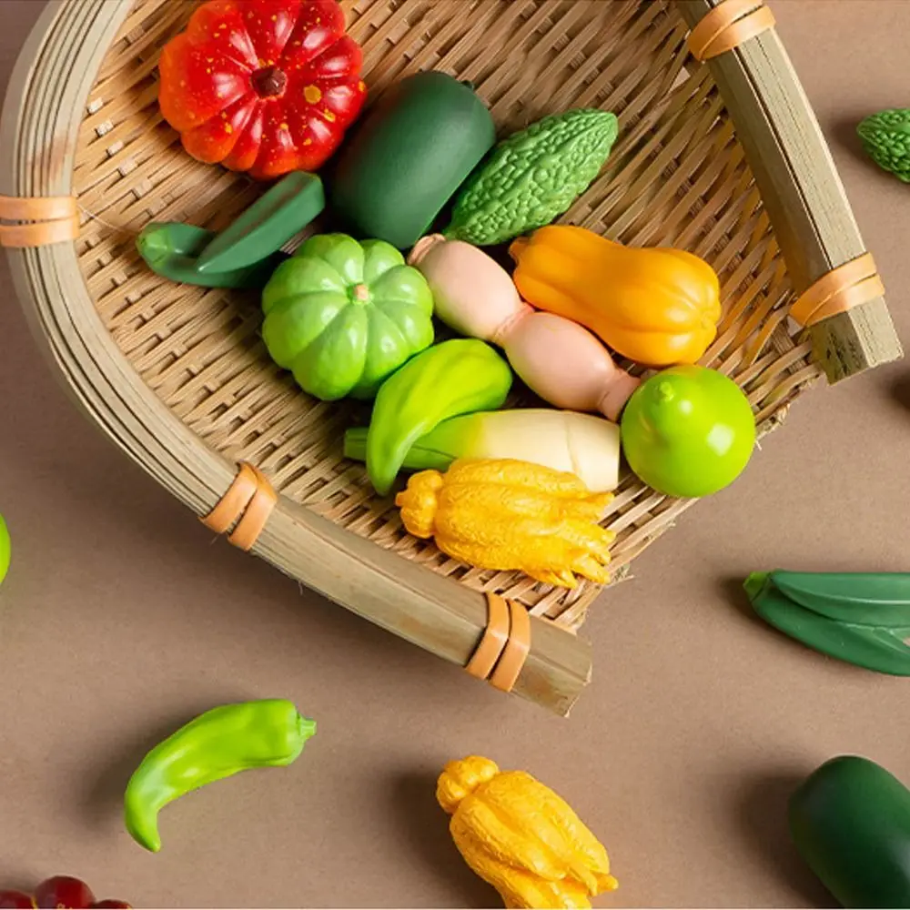 Cute Simulation Vegetables Mini Realistic Artificial Vegetables DIY Decorations Handicrafts Vegetables Figurines Miniatures