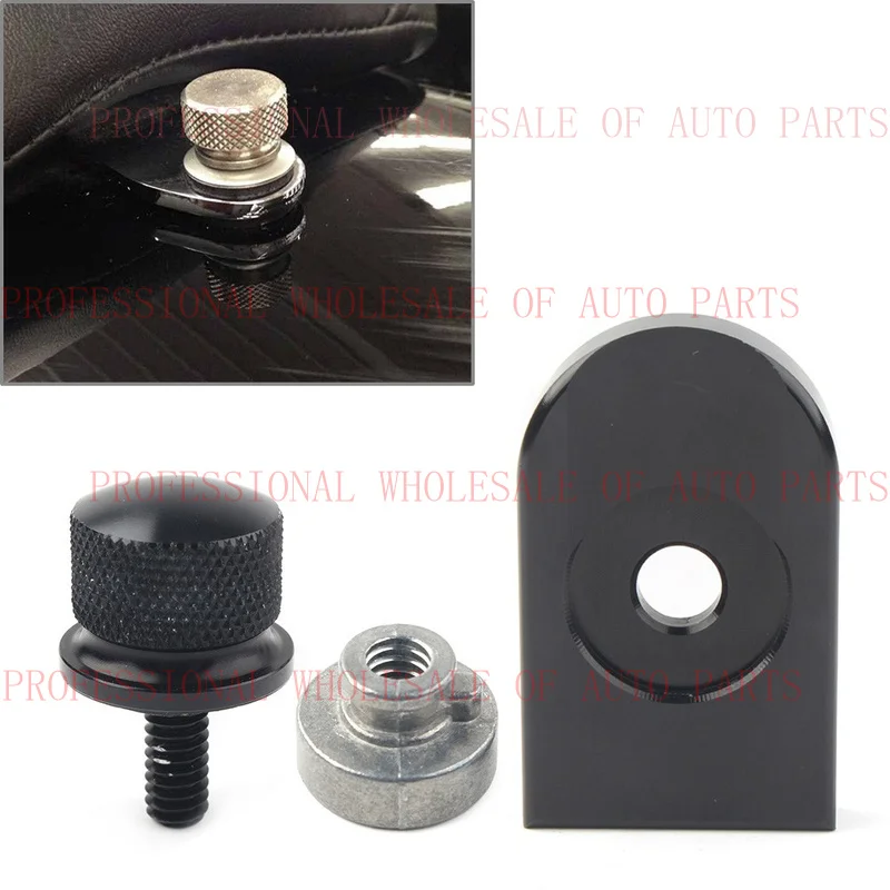 V+ V+ Motorcycle Rear Fender Seat Bolt Screw Nut Tab Cover For Harley XL Dyna Softail