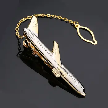 Módní styl loď letadlo kravata spona pánská móda obchodní svatební oblek kravata spona 10 nejlepší prodej spona na kravatu s letadlem - №3