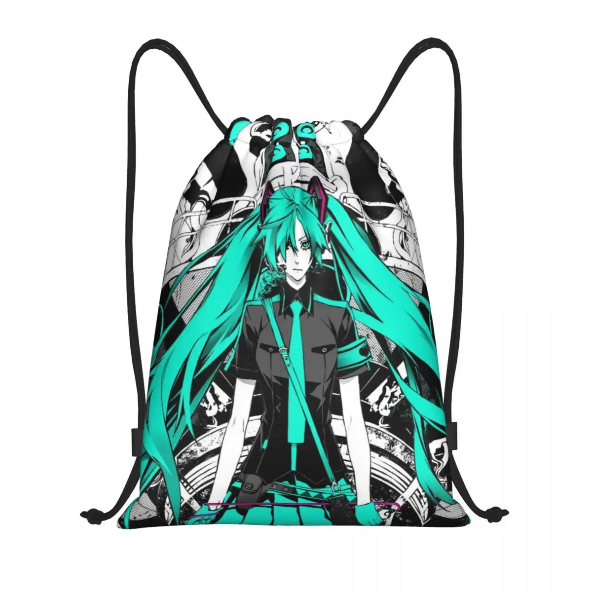 

Hatsune Miku Sports Drawstring Backpack Sport Fitness Travel Outdoor Sackpack Women And Men Large Capacity Gym Swim Beach Bags