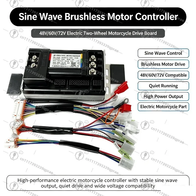 Controller Electric Motorcycle Motor New Non-destructive Installation No Need To Cut Wire 48V60V72v