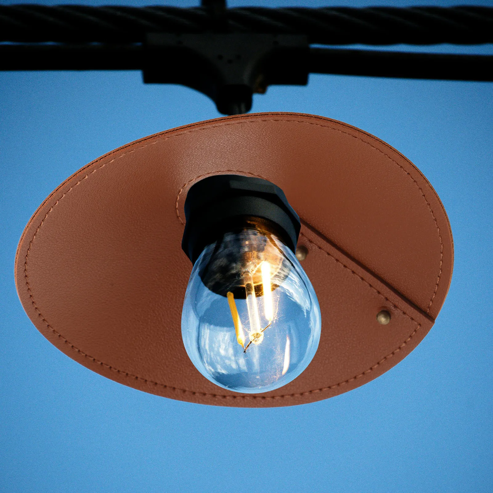 PU Detachable Camping Lantern Diffuser Cover for LED Lanterns Outdoor Tent Rv Picnic Hiking Backyard Lamp Shade Round 3Cm Hole