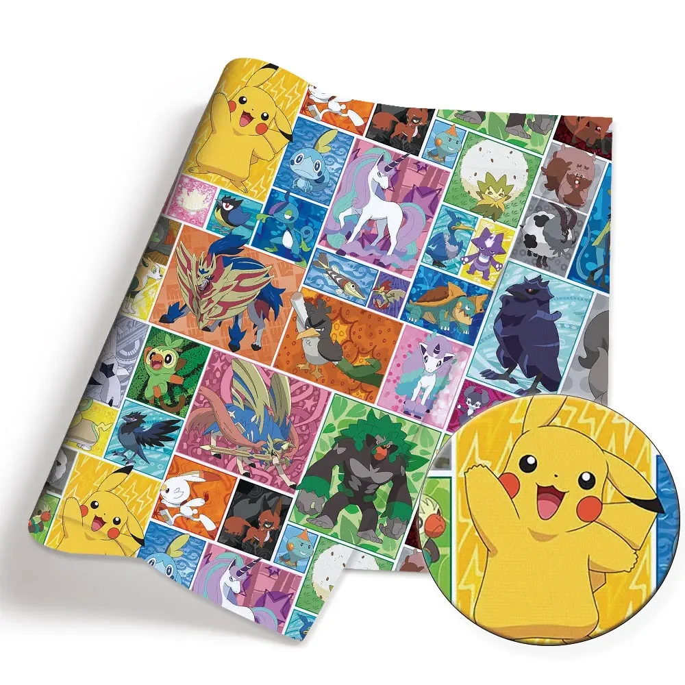 Pokemon Cartoon Fabric140*50cm Handgemaakte Naaien Patchwork Quilten Babyjurk Thuis Vel Bedrukte Stof Stof Naaien Kinderen