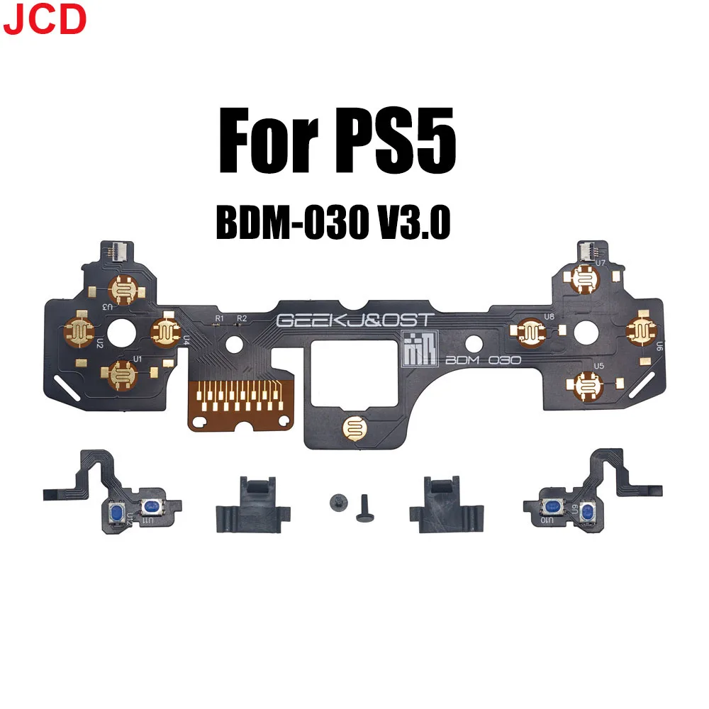 Zestaw JCD 1 do PS5 BDM-030 V 3.0 uchwyt LR kluczyk na ramię kabel płaski podwójnych akcesoriów wymiana kabla Omron