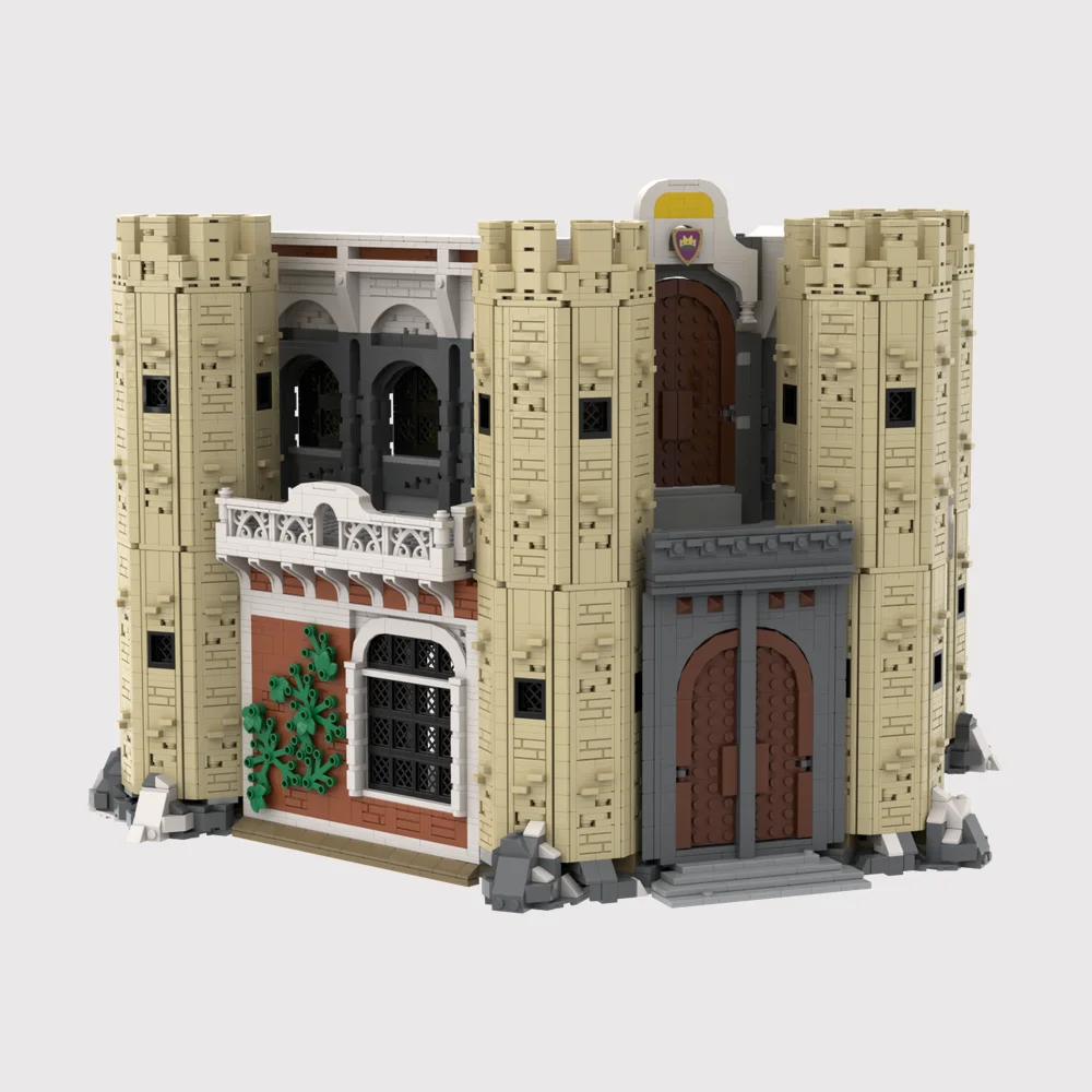 12147PCS NEW MOC Building blocks religion the marine knights King Castle Medieval Street View ideas DIY child Toy Birthday Gift