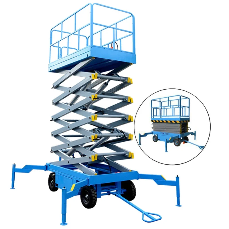 

Electric Scissor Shear Fork Lift Mobile Hydraulic Retractable Lifting Platform for Machinery Repair Shops