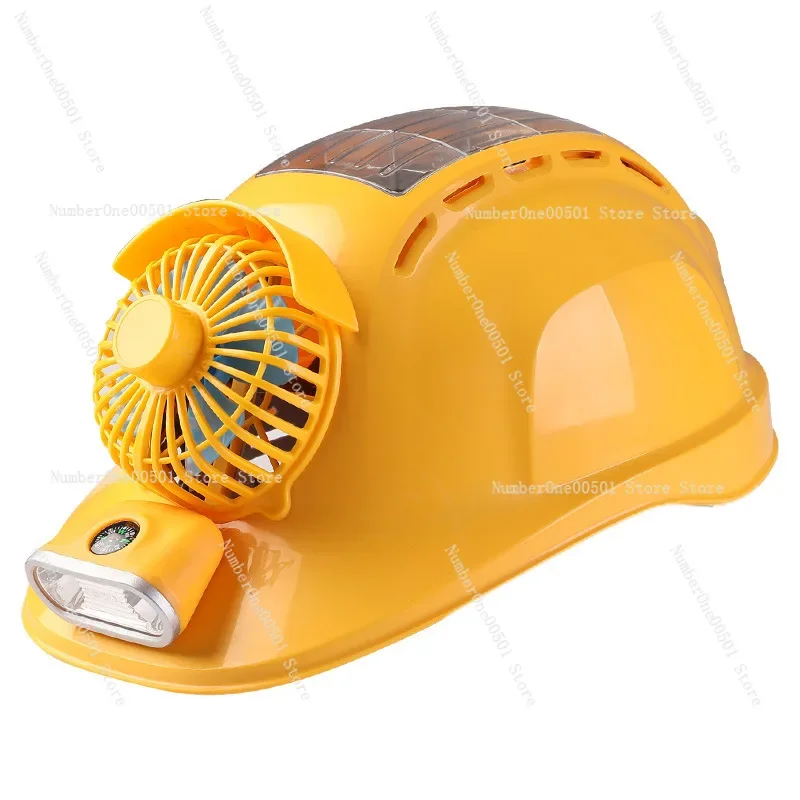

Dual fan hat with Bluetooth rechargeable thickened fan hat multi-functional cooling construction site helmet