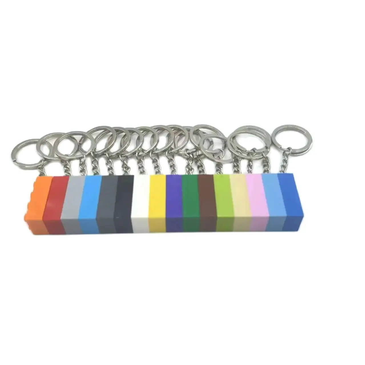 DIY Building Blocks Key Chain Hanging Ring Bricks Accessories Keychain Creative Brick Kits Compatible legoed Toys 3917 3003