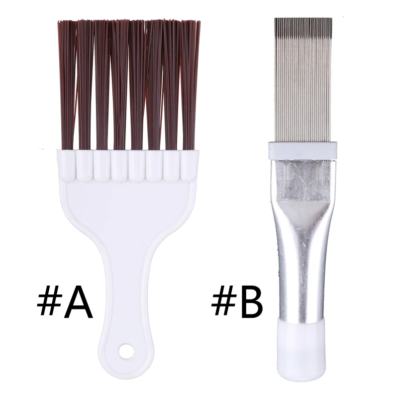 Air Conditioner Condenser Fin Cleaning Brush Coil Condenser Brush AC Fin Comb Stainless Steel Air Refrigerator Fin Brush